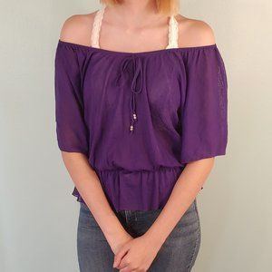 Sheer Purple Blouse